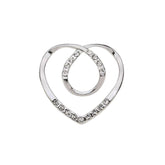 Schalclips - Herz mit Strass - Fox by Ren